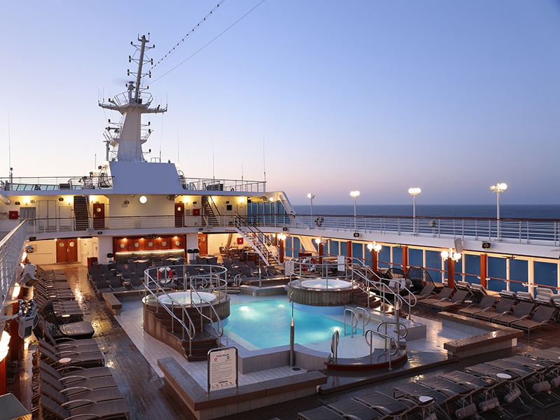 Desire Cruise | Pool Deck at sunrise