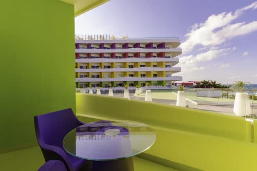 Temptation Cancun Resort | Bash Tower Ocean View Room Balcony