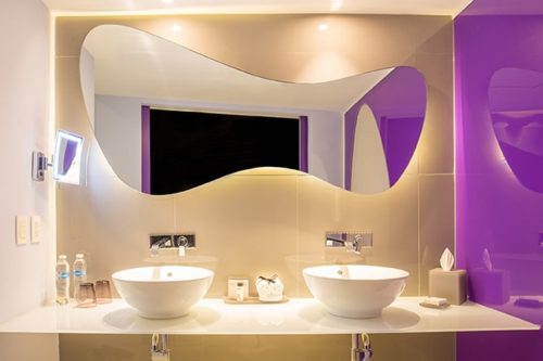 Temptation Cancun Resort | Lush Tower Oceanfront Suite Bathroom
