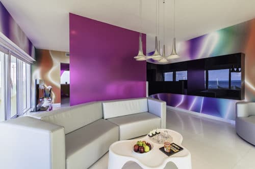 Temptation Cancun Resort | Oceanfront Master Suite Living Room