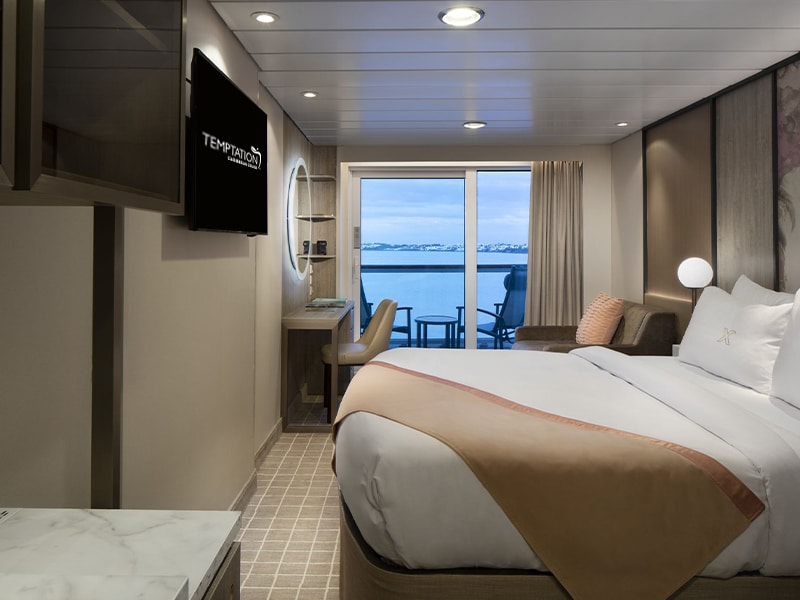 Temptation Caribbean Cruise | Veranda Stateroom